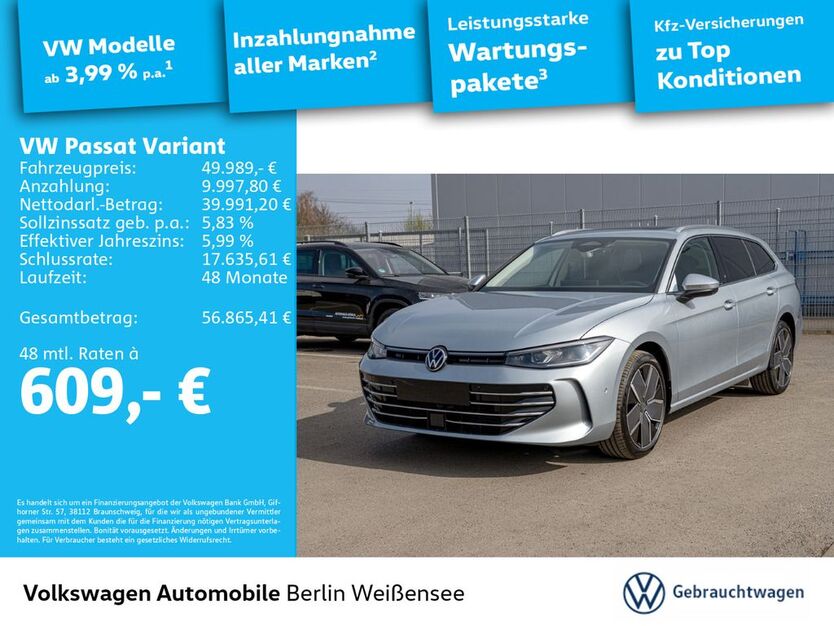 VW Passat Variant 5.000 km 49.989 € Berlin 13088