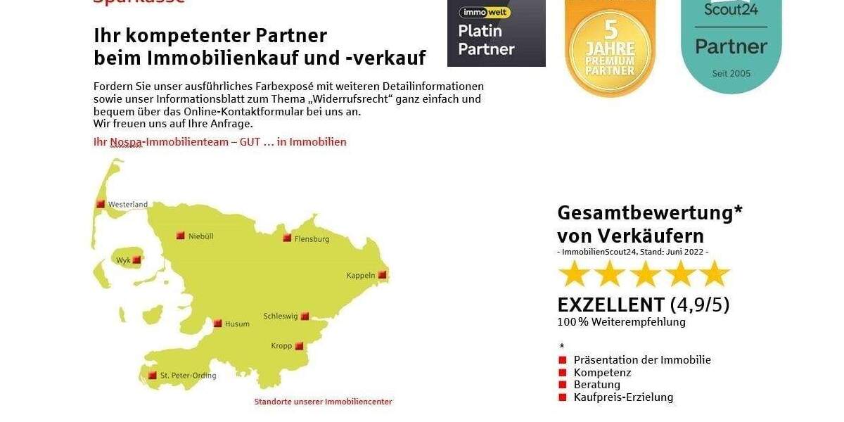 Doppelhaushälfte Sankt Peter-Ording Ording - 3 Zimmer, 86 m&sup2;, 1.279.000&euro; | Angebot:25276574