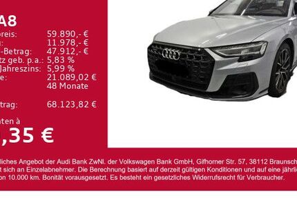 Audi A8 45.300 km 59.890 € Gersthofen 86368
