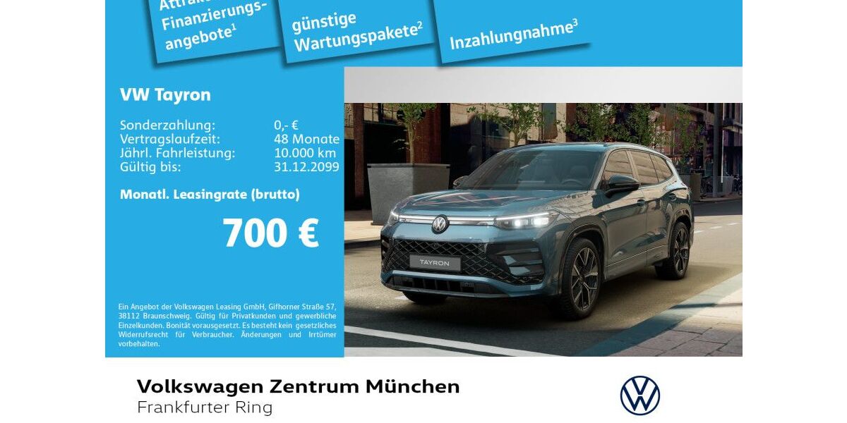 VW Tayron 3.000 km 55.290 &euro; München 80807