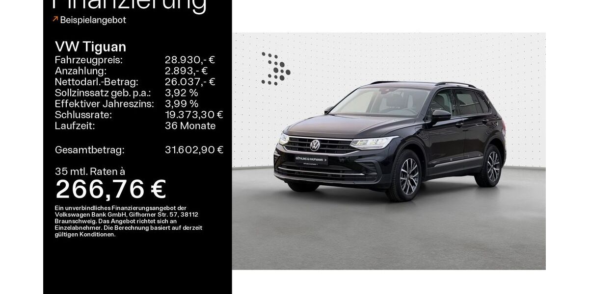 VW Tiguan 50.569 km 28.930 € Kelkheim 65779