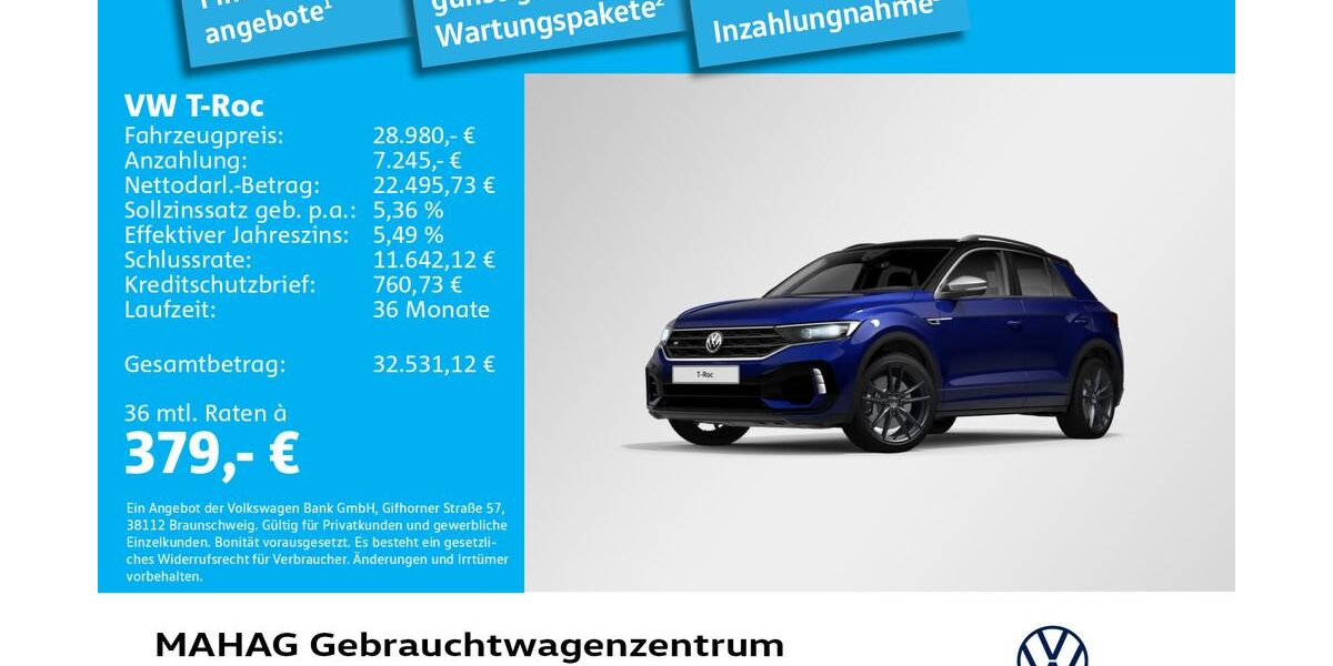 VW T-Roc 66.087 km 28.980 &euro; München 80935