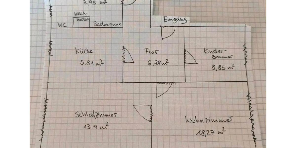Etagenwohnung Zeithain - 3 Zimmer, 57 m&sup2;, 28.000&euro; | Angebot:26996087