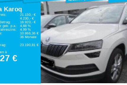 Skoda Karoq 71.002 km 21.150 € Frankfurt 60326