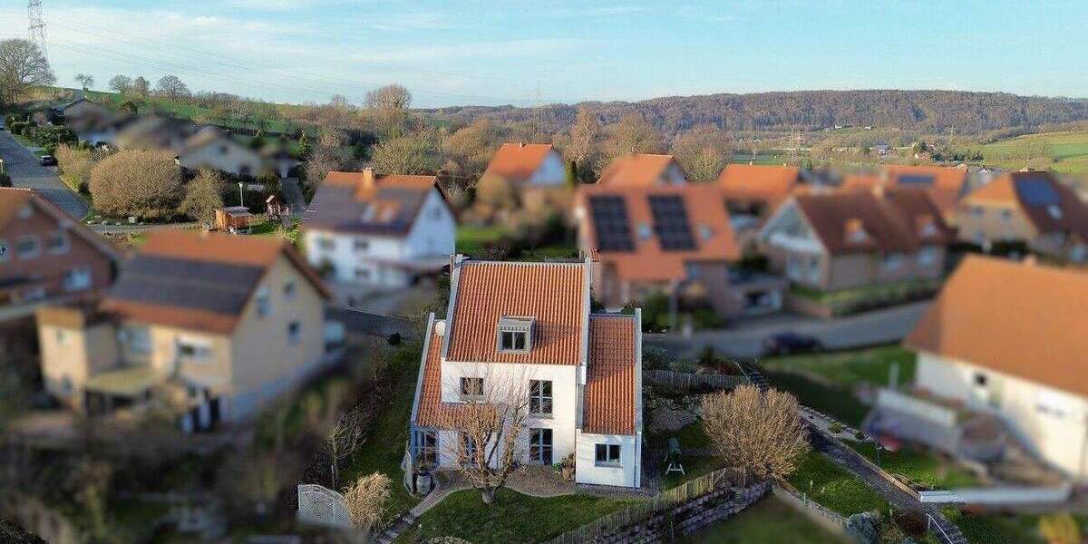 Licht, Raum und Aussicht - Architektenhaus mit Terrassenebene und besonderem Wohngefühl 4 zimmer