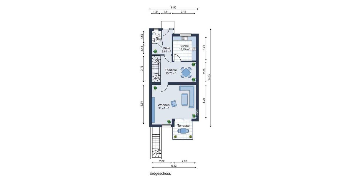 Reihenmittelhaus Schwerin Friedrichsthal - 5 Zimmer, 131 m&sup2;, 319.000&euro; | Angebot:26161963