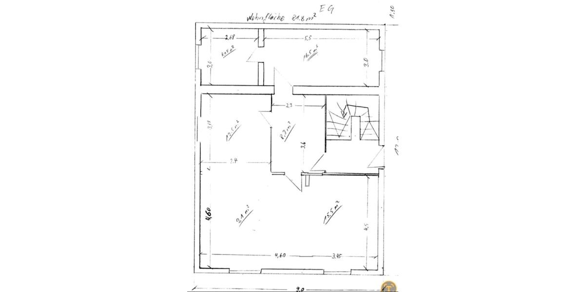 Etagenwohnung Lampertheim - 3 Zimmer, 82 m&sup2;, 850&euro; | Angebot:25883059