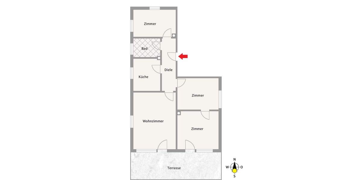 Etagenwohnung Rosenheim Aising - 3 Zimmer, 90 m&sup2;, 425.000&euro; | Angebot:25601186