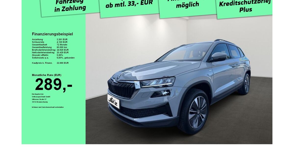 Skoda Karoq 121.615 km 21.880 &euro; Memmingen 87700