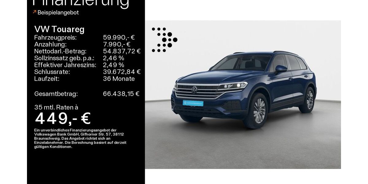 VW Touareg 9.990 km 58.980 &euro; Ebern 96106