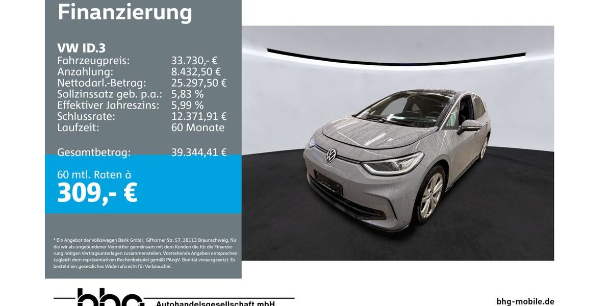 VW ID.3 11.020 km 33.730 &euro; Reutlingen 72770