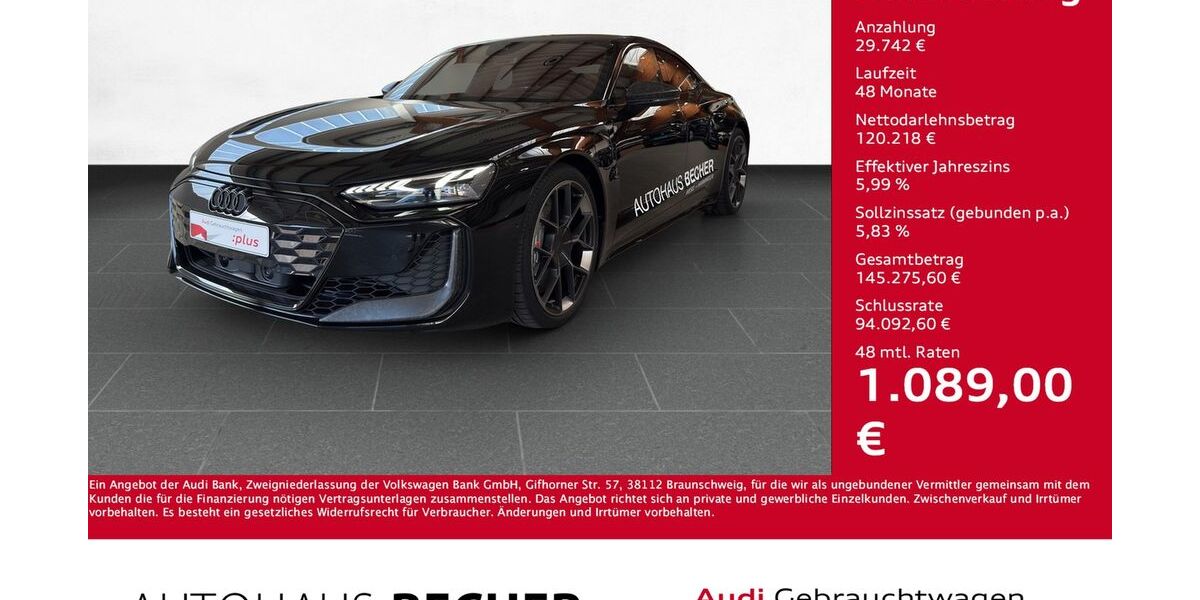 Audi RS e-tron GT 6.000 km 149.960 &euro; Wesel 46485