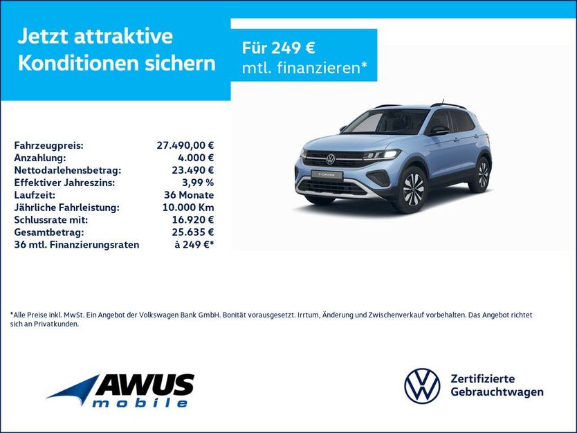 VW T-Cross 2.200 km 27.490 € Schwerin 19057