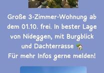 Wohnung in Nideggen mit Burgblick ab 1.10.