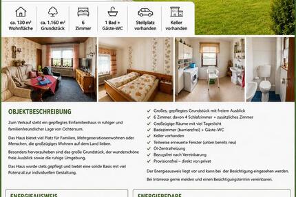Haus Ochtersum - 6 Zimmer, 130 m&sup2;, 169.000&euro; | Angebot:26847529