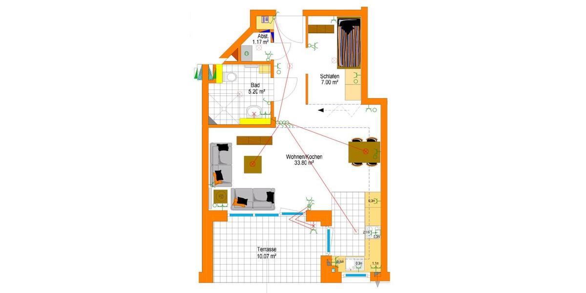 Erdgeschoßwohnung Regensburg Ganghofersiedlung - 1.5 Zimmer, 52 m&sup2;, 352.000&euro; | Angebot:26477585