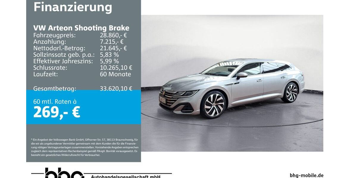 VW Arteon 58.400 km 28.860 &euro; Ettlingen 76275