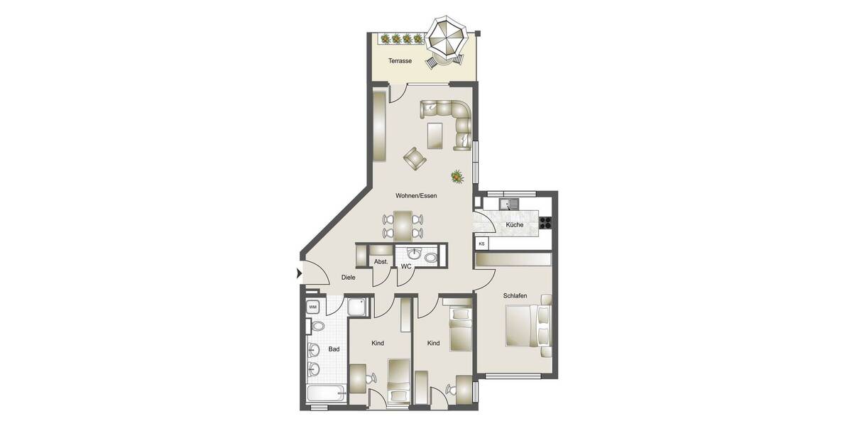 Etagenwohnung Heilbronn Kernstadt - 4 Zimmer, 101 m&sup2;, 438.000&euro; | Angebot:26037776