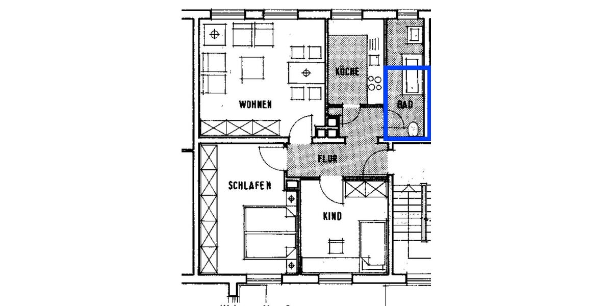 Etagenwohnung Flensburg - 3 Zimmer, 83 m&sup2;, 239.000&euro; | Angebot:27120271