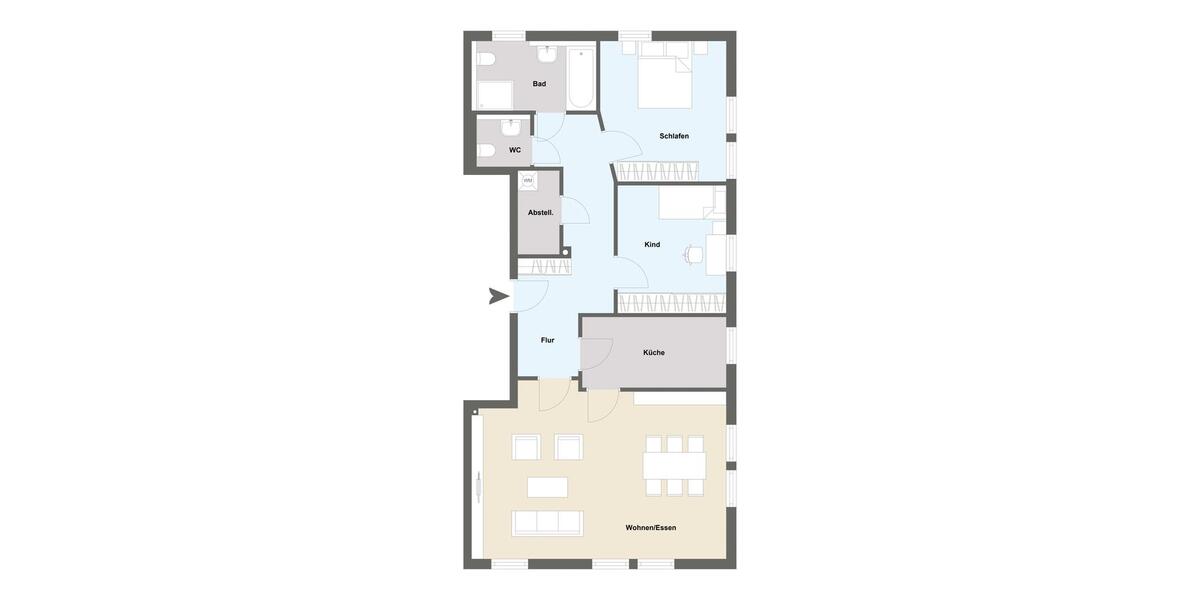 Etagenwohnung Pegnitz - 3 Zimmer, 100 m&sup2;, 750&euro; | Angebot:26335095