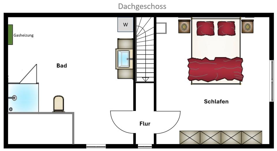 Etagenwohnung Meckenheim - 2 Zimmer, 55 m&sup2;, 600&euro; | Angebot:26698640