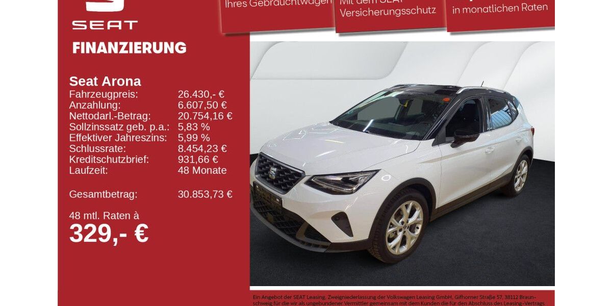 Seat Arona 7.140 km 26.430 &euro; Neu-Ulm 89231