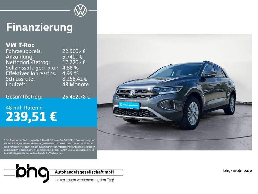 VW T-Roc 17.573 km 22.960 € Balingen 72336