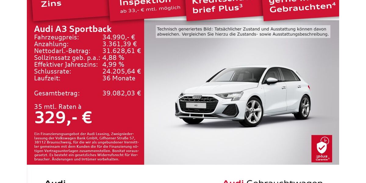 Audi A3 12.465 km 34.990 € Dresden 01169