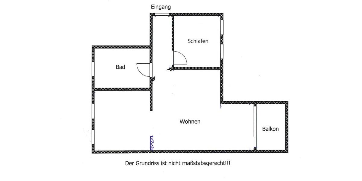 Dachgeschoßwohnung Kamenz - 2 Zimmer, 46 m&sup2;, 285&euro; | Angebot:26198925
