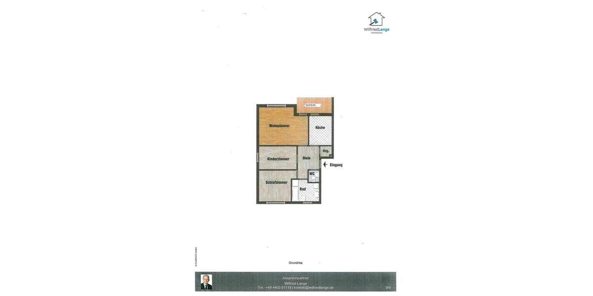 Etagenwohnung Rastede Rastede I - 3 Zimmer, 73 m&sup2;, 710&euro; | Angebot:24633551