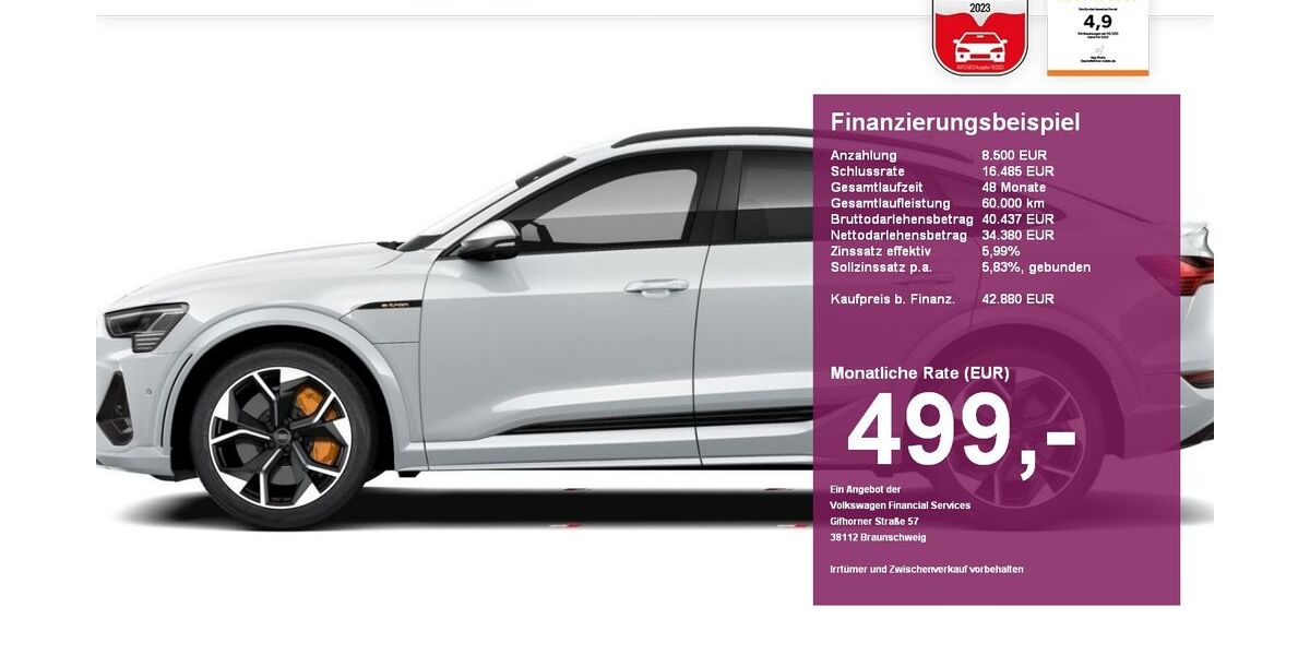 Audi e-tron 43.500 km 42.880 &euro; Albbruck 79774