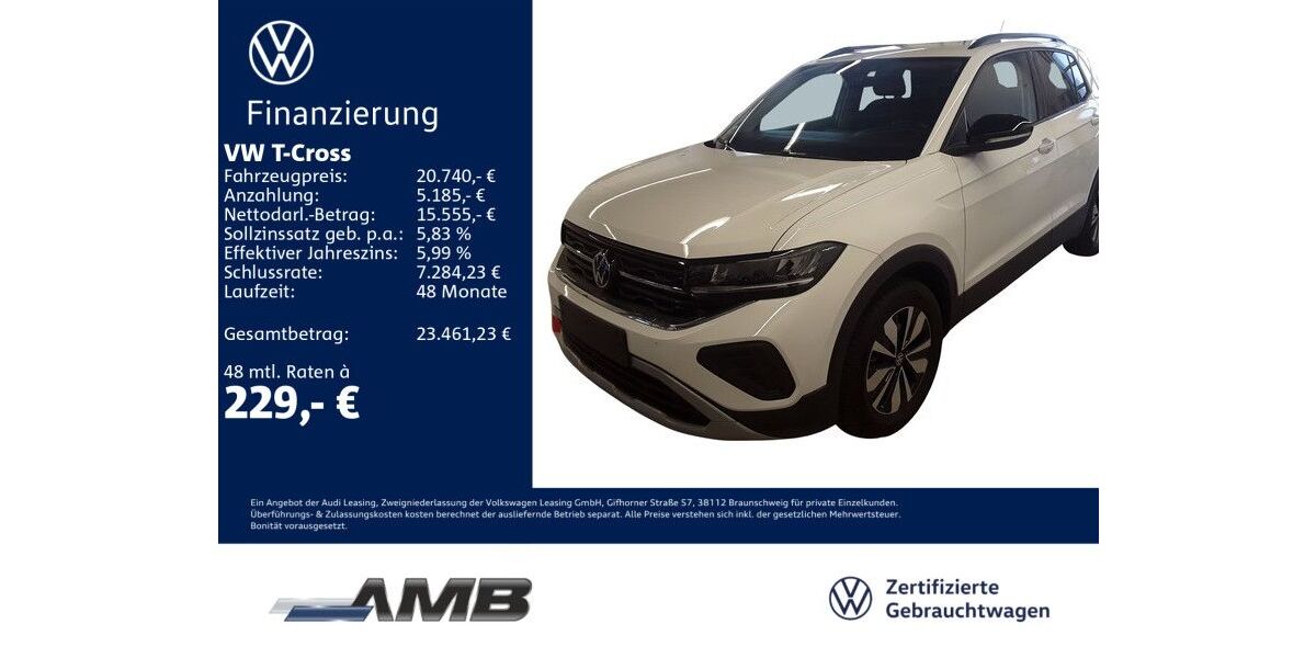 VW T-Cross 6.010 km 20.740 &euro; Borna 04552