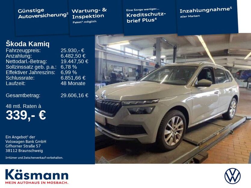 Skoda Kamiq 41.795 km 25.930 € Mosbach 74821