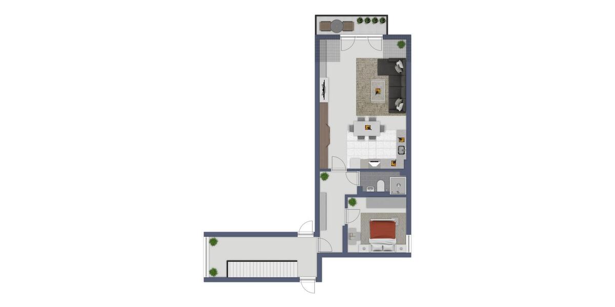 Dachgeschoßwohnung Leichlingen (Rheinland) - 2 Zimmer, 64 m&sup2;, 640&euro; | Angebot:24885011