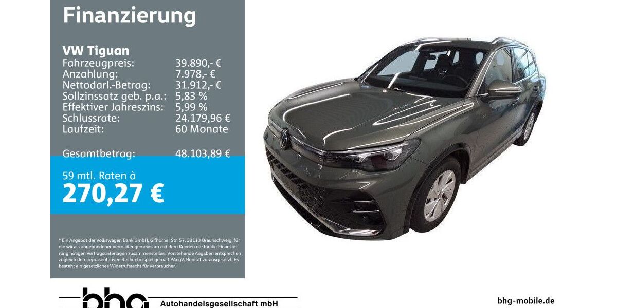VW Tiguan 28.611 km 39.390 &euro; Freiburg 79115