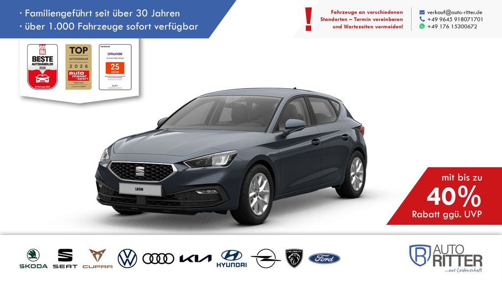 Seat Leon 1.598 km 27.590 &euro; Eschenbach 92676