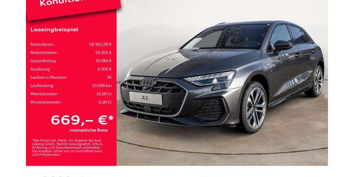 Audi A3 4.000 km 56.902 &euro; Potsdam 14482
