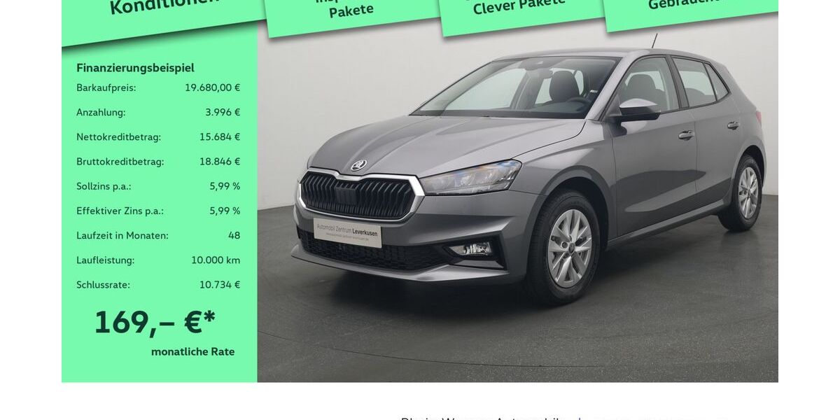 Skoda Fabia 1.009 km 18.980 &euro; Leverkusen 51379