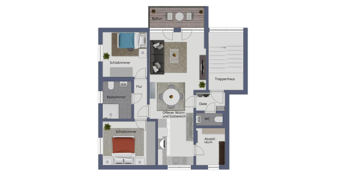 Moderne 3-Zimmer-Wohnung im Zentrum von Emlichheim zu vermieten zimmer