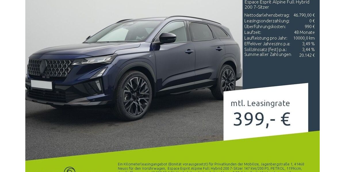 Renault Espace 1.500 km 45.840 &euro; Ahaus 48683