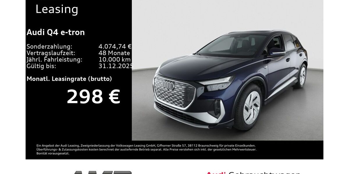 Audi Q4 e-tron 7.410 km 38.980 &euro; Borna 04552