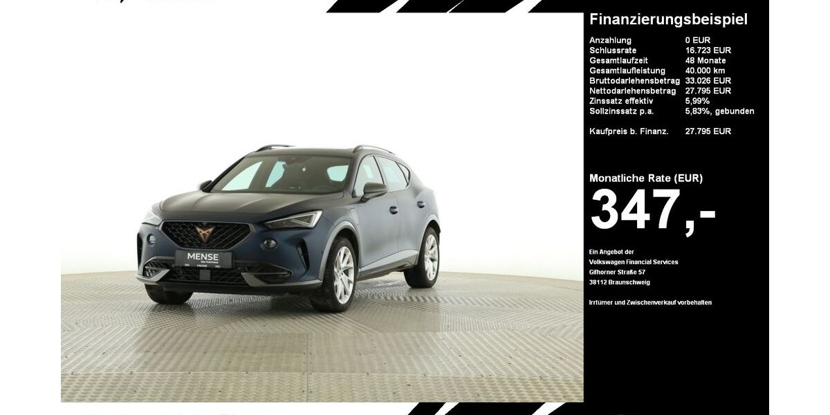 Cupra Formentor 18.794 km 27.795 &euro; Oelde (Stromberg) 59302