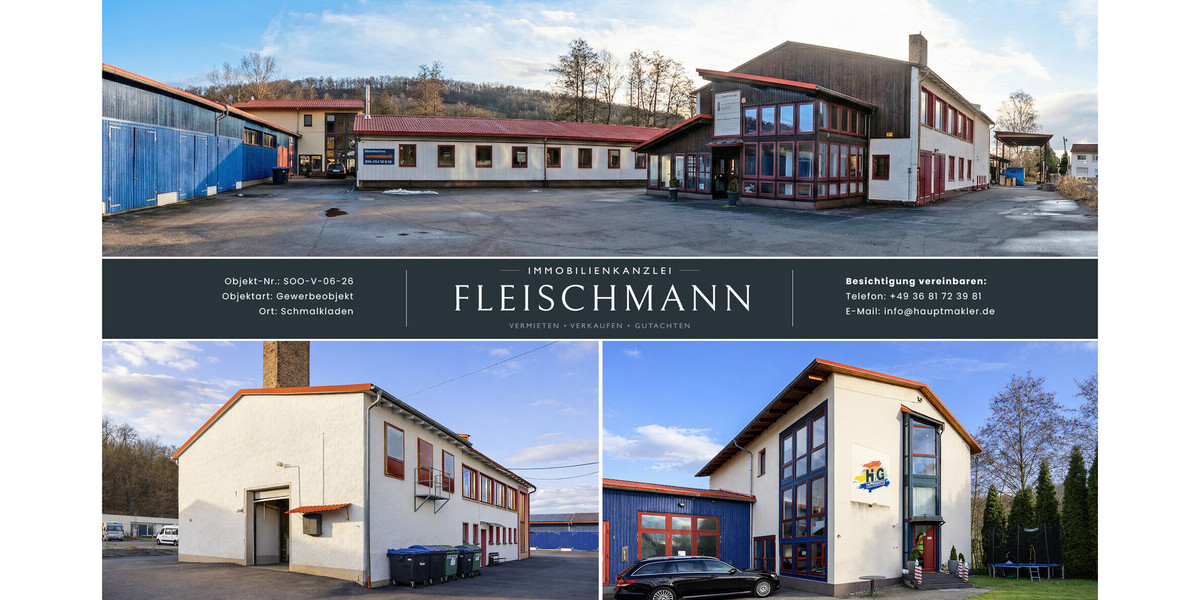 Gewerbeimmobilie mit PV-Potenzial – Hallenflächen, Infrastruktur & Energierendite - Gewerbeobjekt Schmalkalden | Angebot:25747161