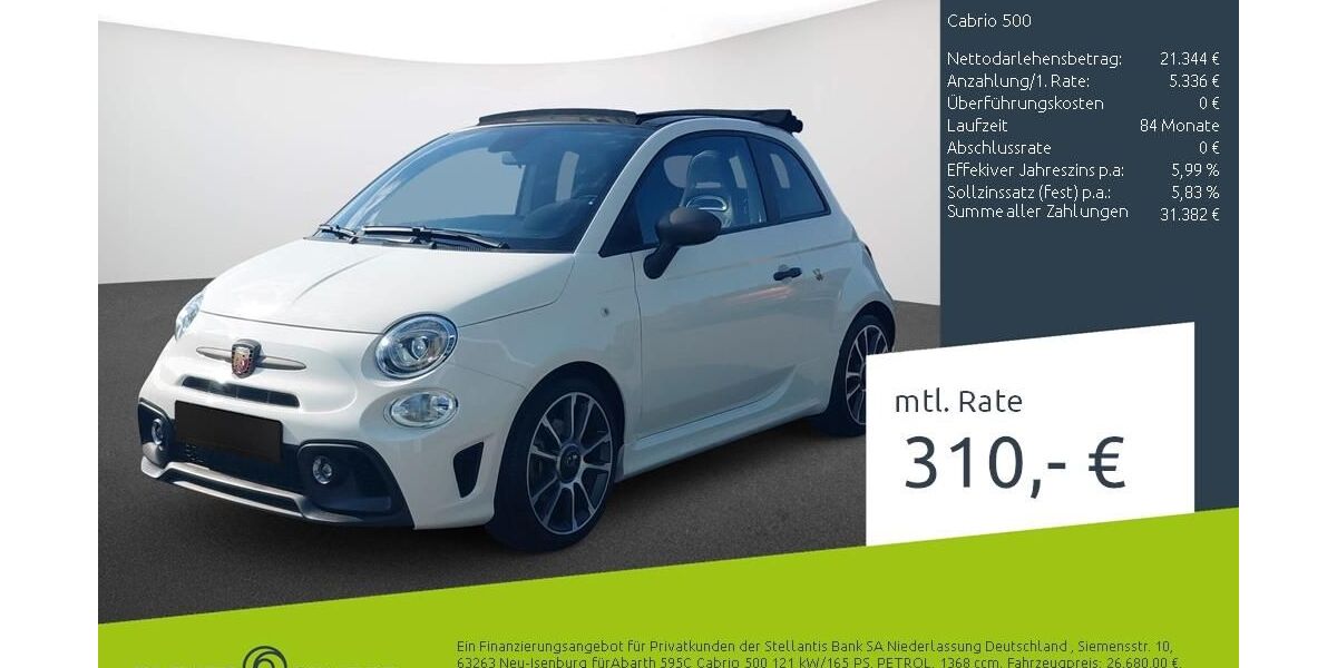 Abarth 595C 3.928 km 26.680 &euro; Münster - Amelsbüren 48163