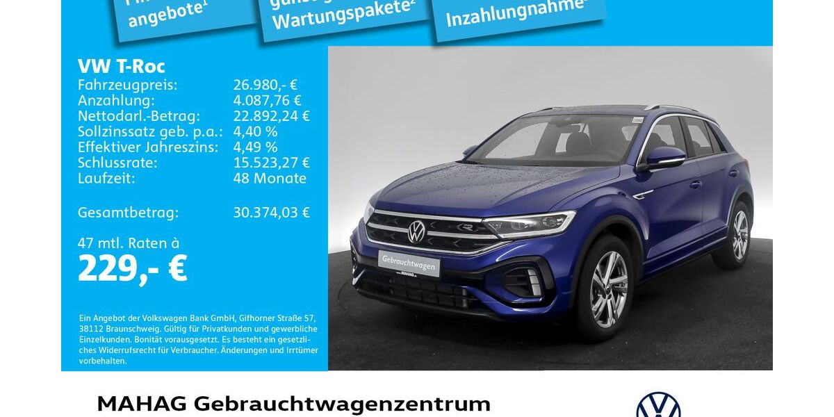VW T-Roc 14.917 km 26.481 &euro; München 80935