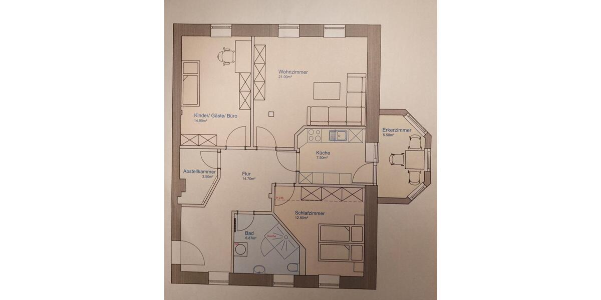 3-Raumwohnung in Finsterwalde Innenstadt barrierearm 3 zimmer