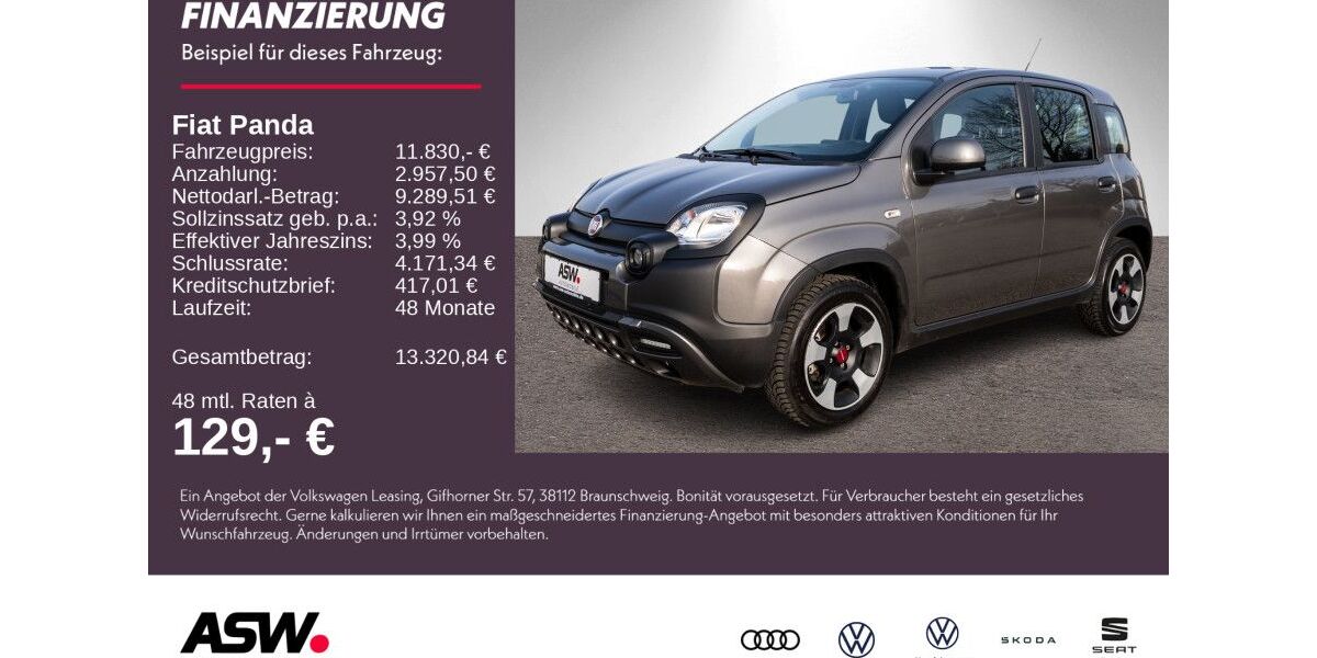 Fiat Panda 21.000 km 11.830 &euro; Weinsberg 74189