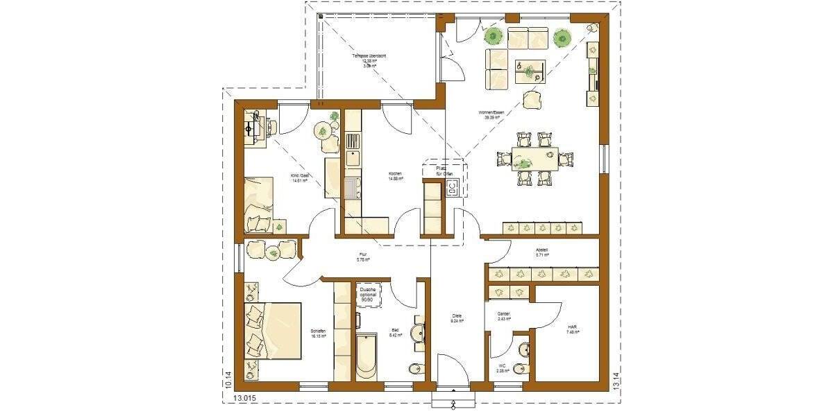 Bungalow Osterburken-Schlierstadt Schlierstadt - 4 Zimmer, 126 m&sup2;, 428.000&euro; | Angebot:26093097