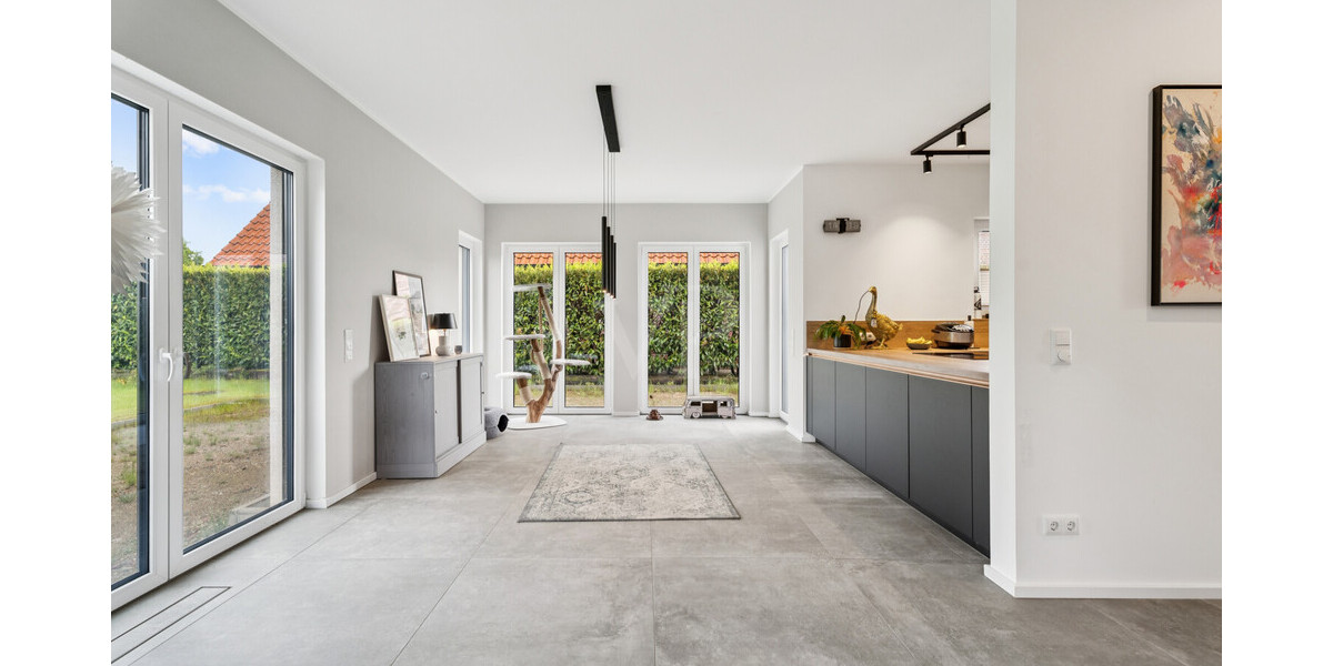 Ein Zuhause, das moderne Architektur, hochwertigen Wohnkomfort und naturnahes Leben miteinander verbindet. - Einfamilienhaus Hopsten Hopsten | Angebot:27249637