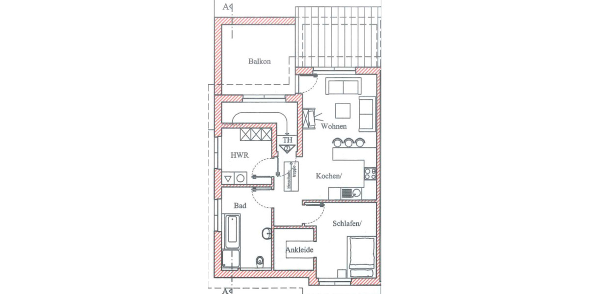 Moderne Obergeschosswohnung mit Balkon in ruhiger Lage – Löningen 2 zimmer